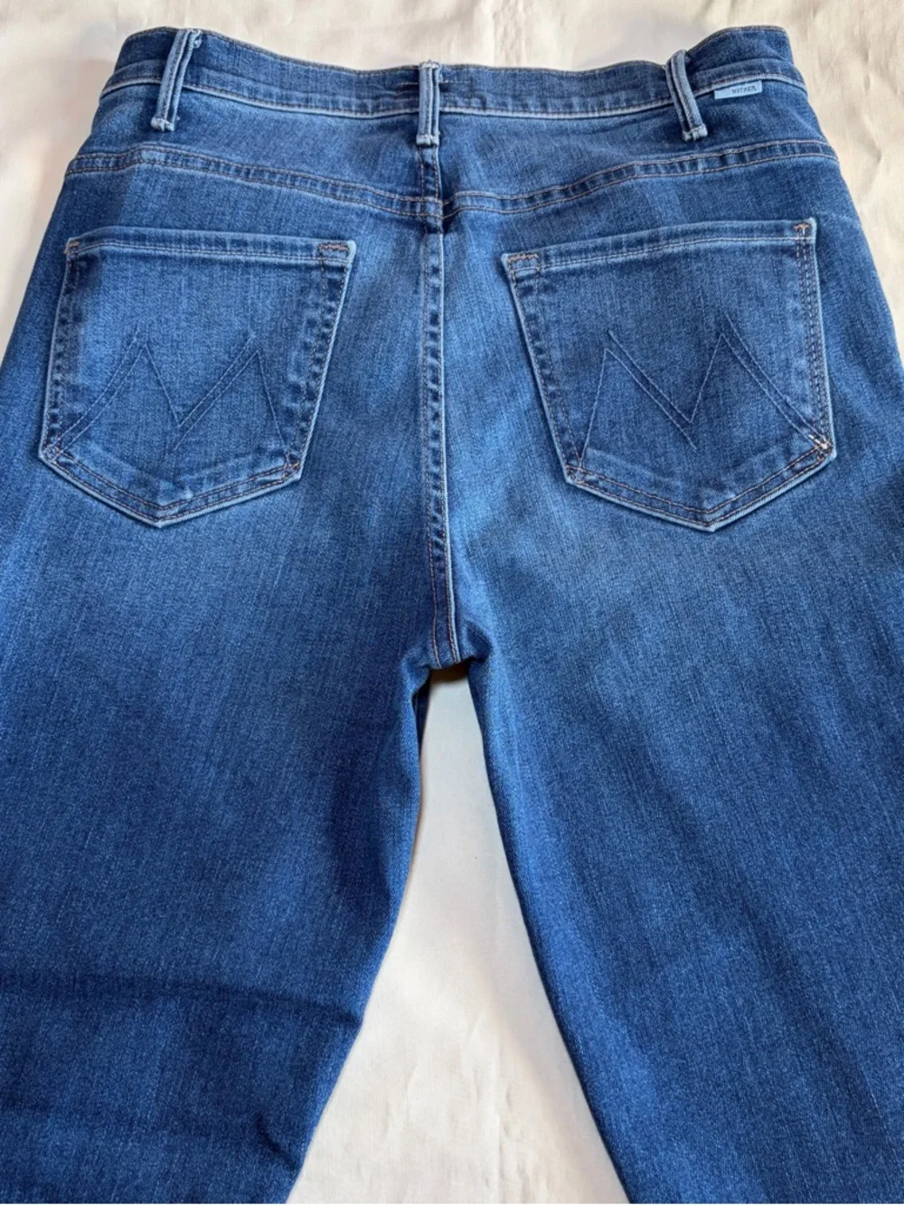 MOTHER- The Hustler Ankle Fray in Night Clubbing Size 28 High Waist Jeans